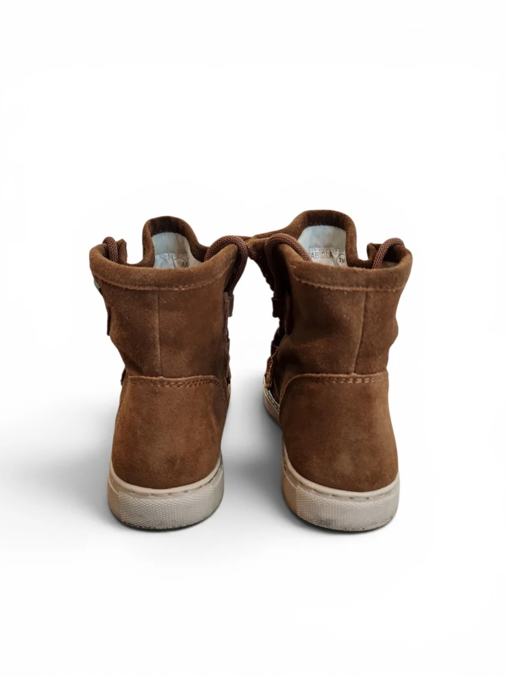 Cougar Brown Suede High-Top Moccasin Sneakers